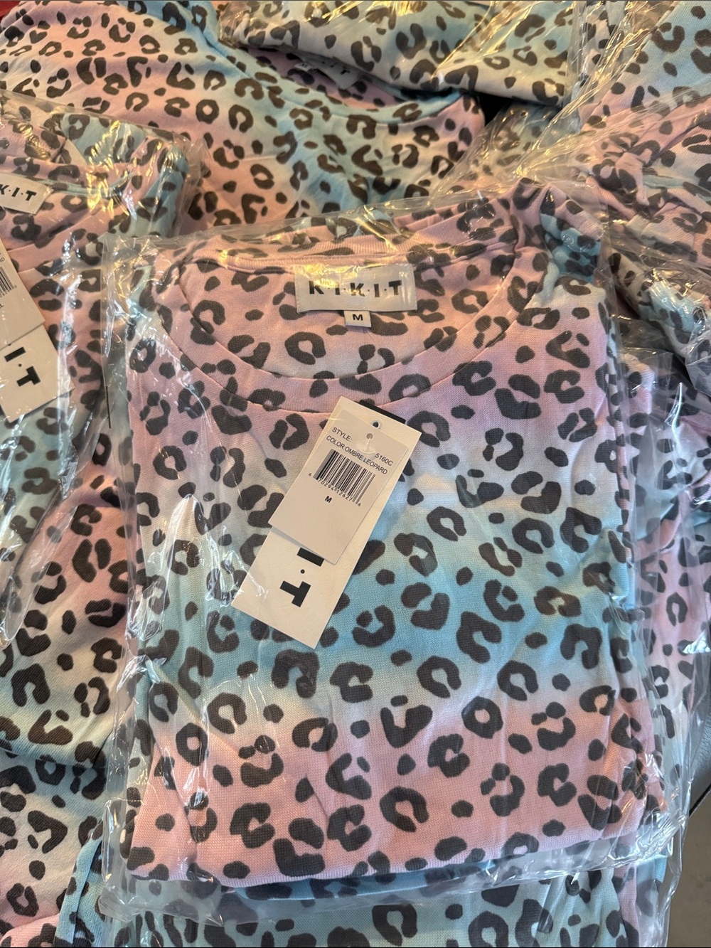 KIKIT lounge set in Ombré leopard NWT